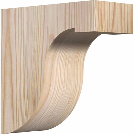 Ekena Millwork Del Monte Smooth Corbel, Douglas Fir, 3 1/2"W x 8"D x 8"H COR04X08X08DEL00SDF